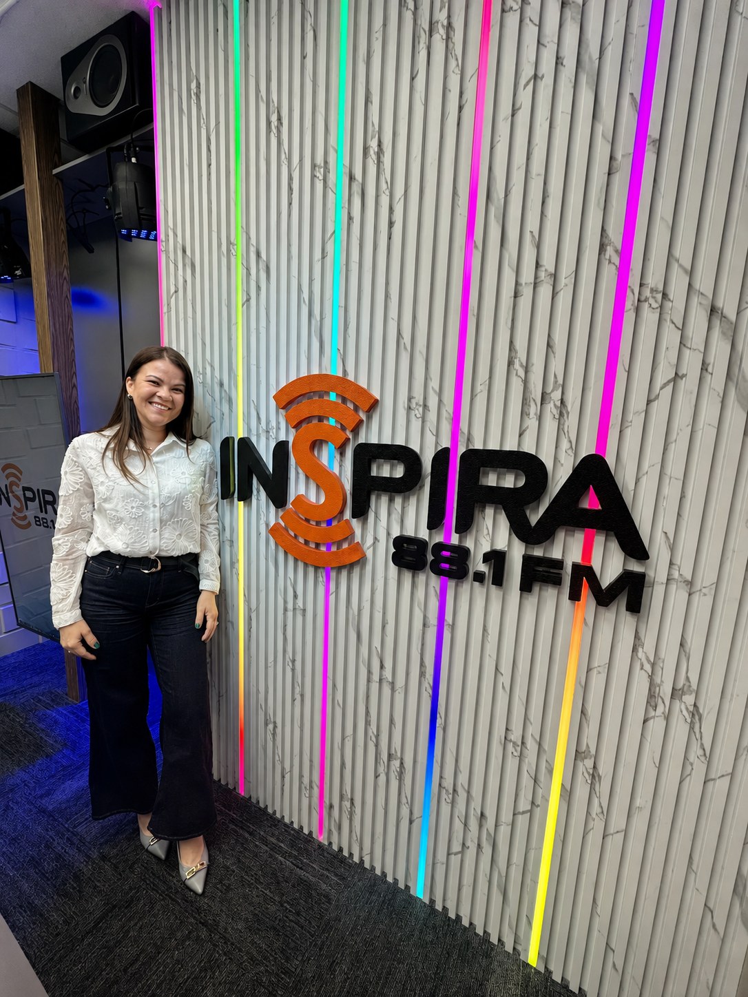 Beba Serra durante su participación en Inspira 88.1 FM